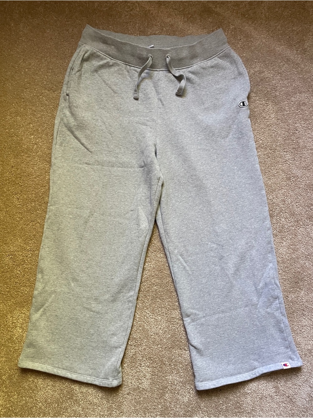 Champion Women’s Gray Drawstring Wide Leg Sweatpants